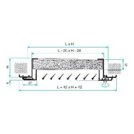 Aldes w - 600 x 400 - filtre de rechange pour grille ac 161 et ac 163 w f1