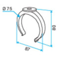 Aldes coude equerre d.80  (embal. par 50)