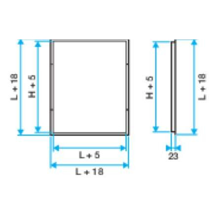 Grille de Transfert Blanche 200 x 610 mm Aldes