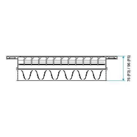 Aldes agb - 1500 x 150 mm - registre