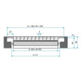 Aldes agb - 1500 x 150 mm - registre