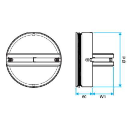 Aldes cartouche  coupe-feu 1h - d150