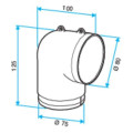 Aldes kit auto extrac/insuf t3/t4 flexigaine