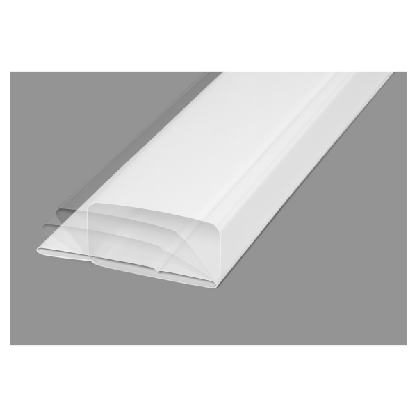 Conduit rectangulaire PVC rigide 55 x 110 mm, équivalent D 100 mm, long 3 m. (TPL 100/3)