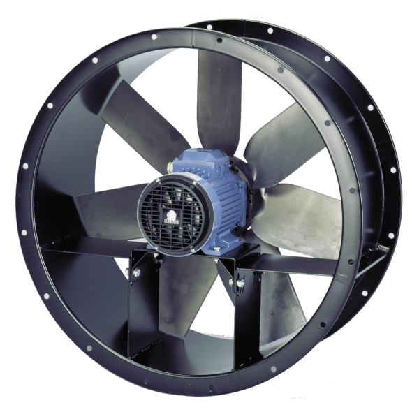 Ventilateur tubulaire aluminium, 42 490 m3/h, 4 poles, D800 mm, Tri 400V,pales H. (TCBT/4-800/H)