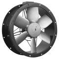 Ventilateur tubulaire aluminium, 7 630 m3/h, 6 pôles, D560 mm, Tri 400V,pales H. (TCBT/6-560/H)