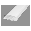 Conduit rectangulaire PVC rigide 55 x 220 mm, équivalent D 125 mm, long 1,5 m. (TPL 125/1.5)