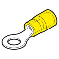 GPM10 - Cosse préisolée ronde jaune (4 à 6 mm²) - Diam. 10 mm