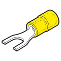 GFU101 - Cosse préisolée fourche jaune (4 à 6 mm²) - Diam. 10 mm