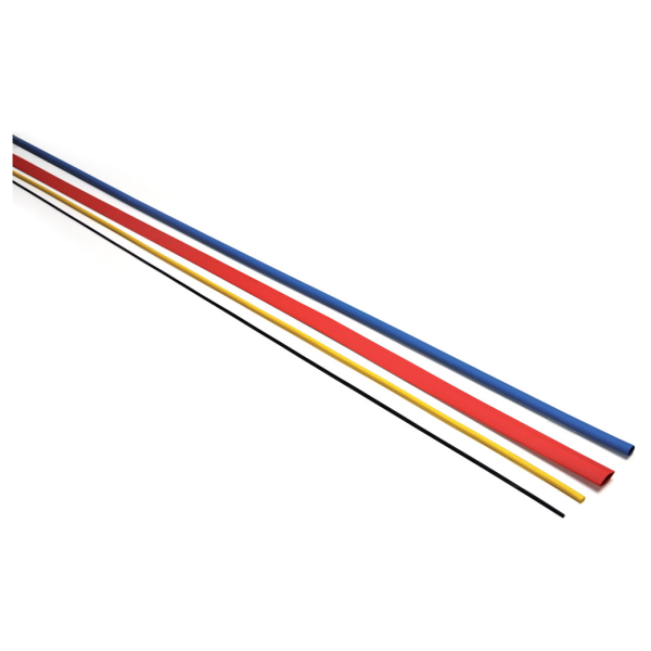 TSS127RE - Gaine thermo en barre de 1,22 m 12,7 mm av. rétreint rouge