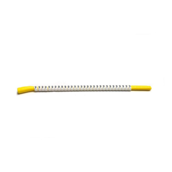 174501 - Repère manuel à clipser type SM-12 4 à 6 mm² "1" jaune