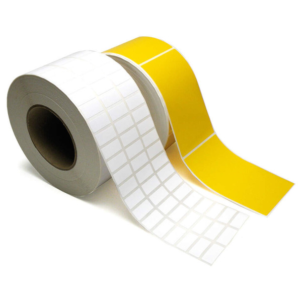 8402000YVYG - Etiquette adhésive en rouleau type TTL 16 x 16 mm jaune