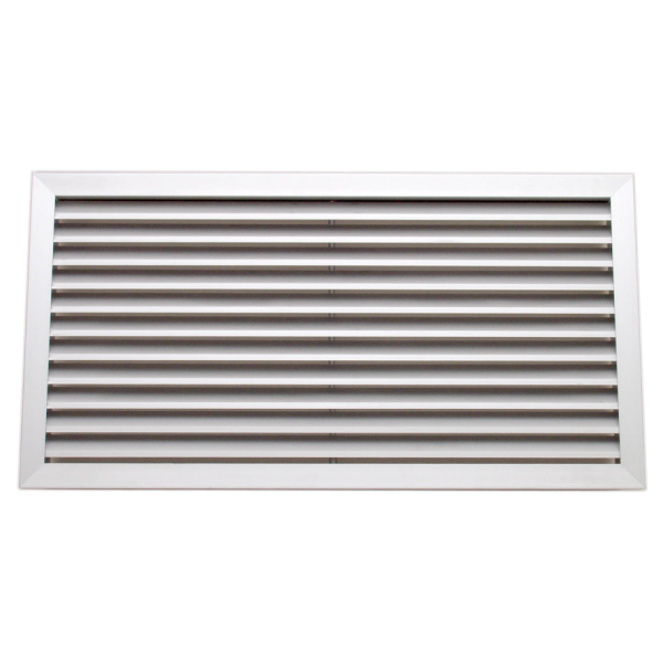 GRILLE FIXE SIMPLE DEFLECTION BLANC 800X400 MM. (GAF-B 800/400)