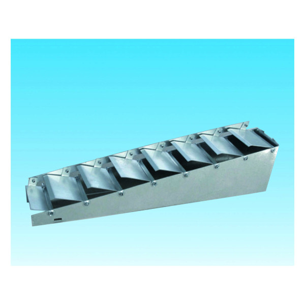 Registre à glissières orientables inclinées pour grille de conduit GRC 500x75 mm. (RIG 500x75)