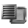 GRILLE ALUMINIUM AVEC FILTRE DIM 500X400. (GRE/FP 500X400/50)