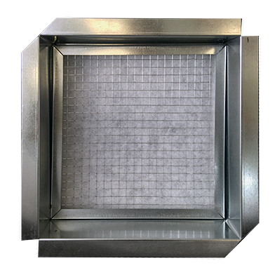 GRILLE ALUMINIUM AVEC FILTRE DIM 500X400. (GRE/FP 500X400/50)