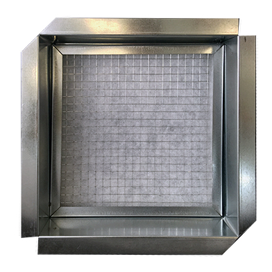 Grille extérieure de soufflage/reprise avec filtre, alu, D 500 x 1000 mm. (GRE/FP 500X1000/50)