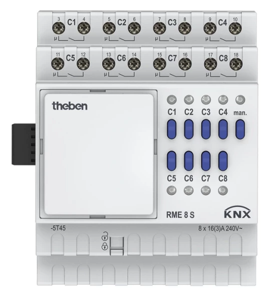 Module d'extension 8 contacts rme 8 s knx