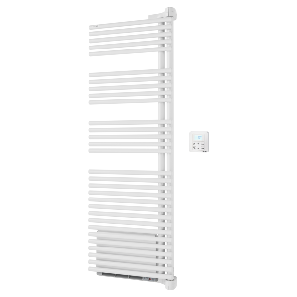 Cala twist air ec droite, blanc ral 9016, 672w, h 1478 mm / l 496 mm