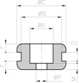 Passe-fils dkp-pvc 6-10/18/22-3