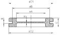 Passe-fils à membrane dg-pvc 16