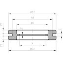 Passe-fils à membrane dgc-pvc 21/e1