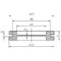 Passe-fils à membrane dg-pvc m25