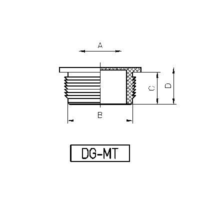 Passe-fils à membrane dg-mt 25