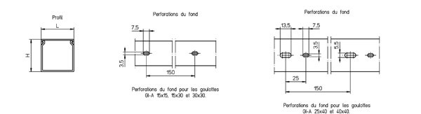 Goulotte gi-a 15x15