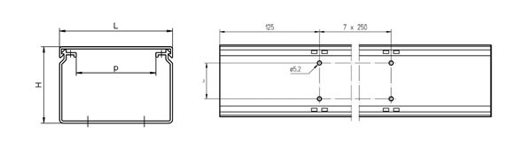 Goulotte gi-b 40x110