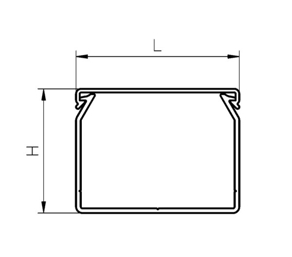 Goulotte gf-din-sh-s 37,5x25