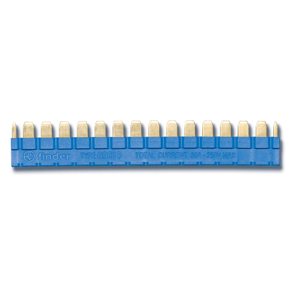 Peigne 16 broches pour contacteur serie 39 couleur bleu  (09316)