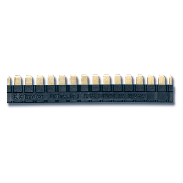 Peigne 16 broches pour contacteur serie 39 couleur noir  (093160)