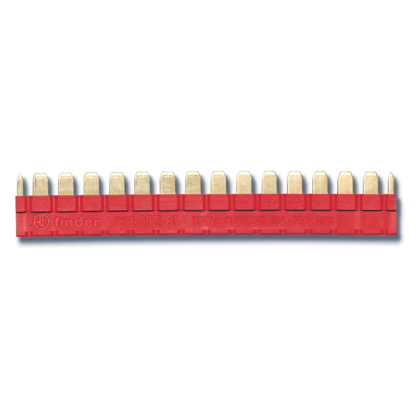 Peigne 16 broches pour contacteur serie 39 couleur rouge (093161)