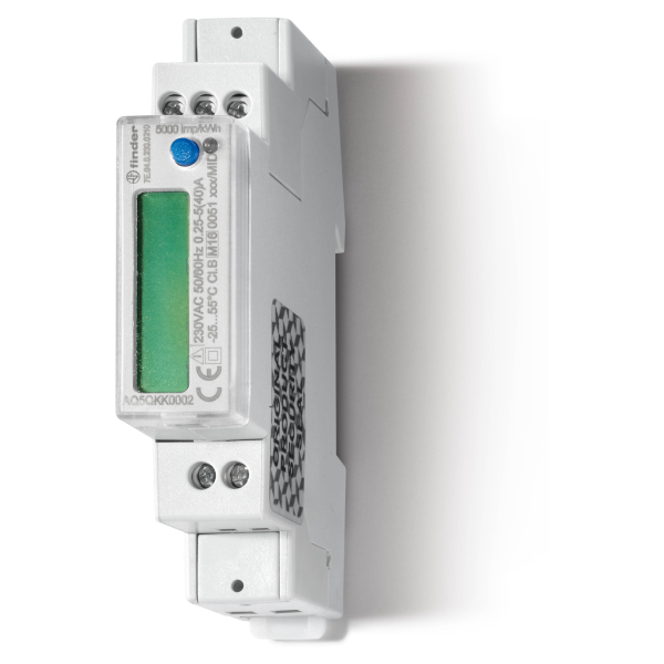 Compteur d'énergie monophasé 5 à 40a, digital, mid, modbus (7e6482300210pas)