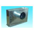 Plénum galva, raccord latéral D 200 mm pour GAO/GAF/GRM/GLF/GRE, D 1000 x 100 mm. (PGL 1000X100)