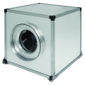 Caisson de ventilation tertiaire double peau, 6140 m3/h, D450 mm, monophasé 230V. (CVAB/4-6000/450 N)