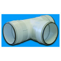 Té 90° PVC rigide à joints d'étanchéité, D circulaires 100 mm, gamme TUBPLA. (THCV 100)