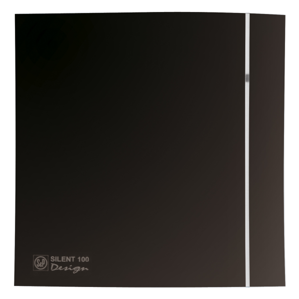 Kit façade noire + contre façade universelle pour aérateur SILENT DESIGN 100. (KIT FACADE NOIRE DESIGN)