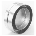 Bouchon en acier galvanisé double-peau 50 mm pour fin de conduit, D125 mm. (BRT 125 DP50)