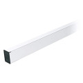 Lisse en aluminium laqué blanc pour barrière 60x40x2700mm