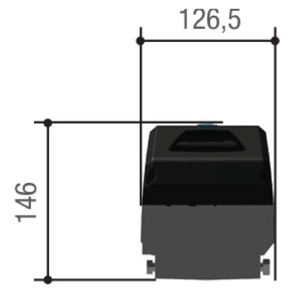 Motoréducteur en 24v dc irréversible avec encodeur pour portes jusqu'à 9m²