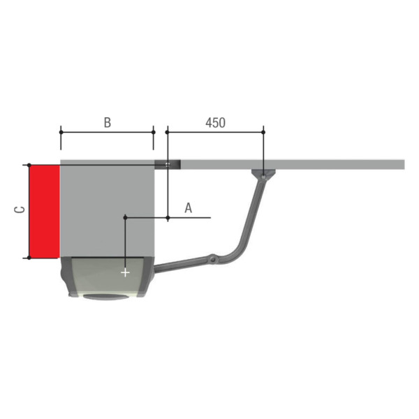 Motoréducteur irréversible en 24v avec encodeur