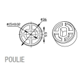 Adaptateur rond 40x2mm