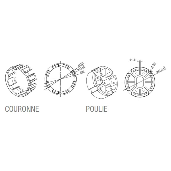 Adaptateur pour tuyau zf 45