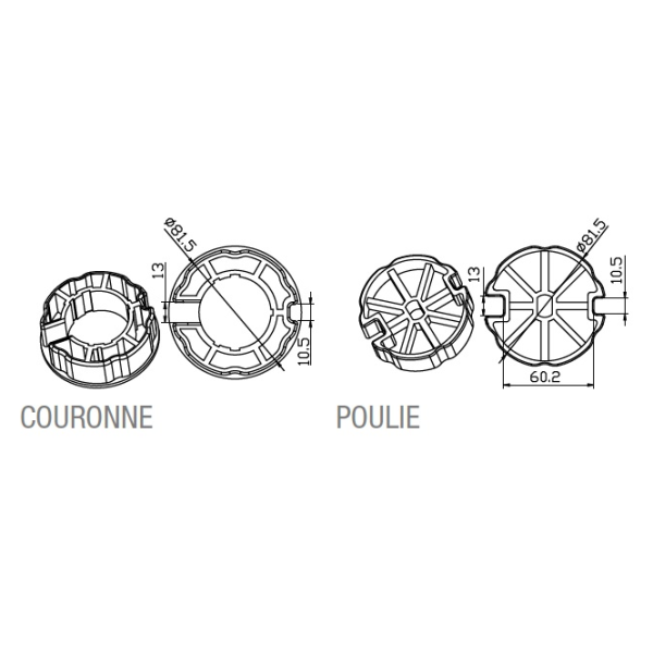 Adaptateur ogive 85x1,2mm