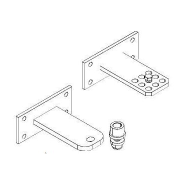 Kit d'accessoires de fixation Amico Came - pour le moteur d'automatisme de portails battants