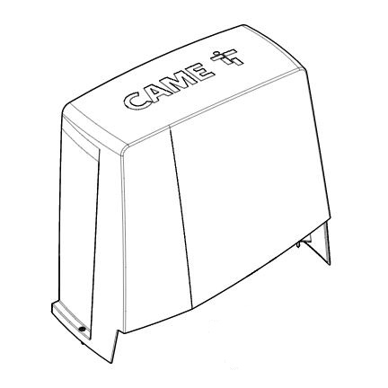 Couvercle BXV Came - pour la carte électronique des automatismes de portails - gris