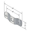 Oméga à entraxe 48mm logement q10