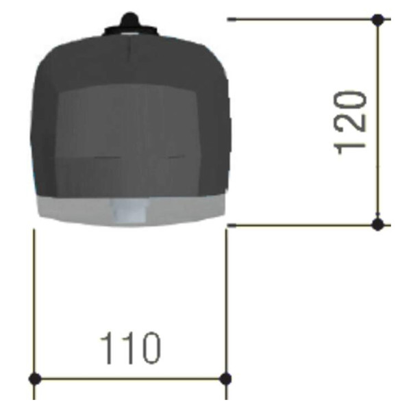 Motoréducteur Irréversible 24 V Gris RAL7024 pour Portails Battants AXI20DGS Came – avec Encodeur – pour Vantail de 2 m de 200 kg